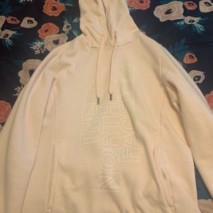 Pink North face hoodie